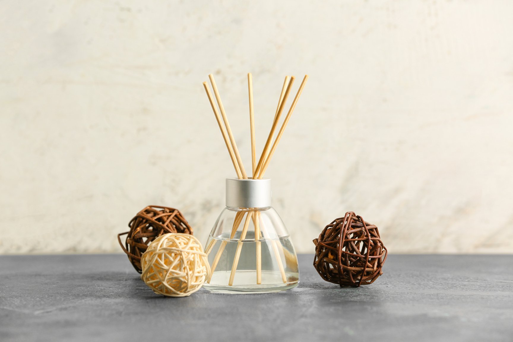 Reed Diffuser on Grey Table